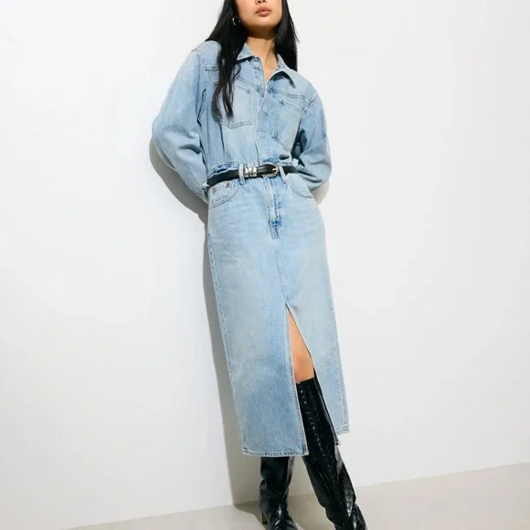 Levi’s Denim Midi Dress - Picture 1 of 5